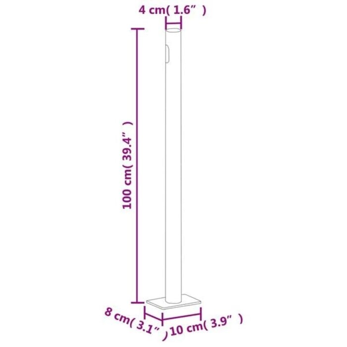 Vidaxl Ausziehbare Seitenmarkise 160x1000 cm Anthrazit - Sparen Sie bis zu 34%