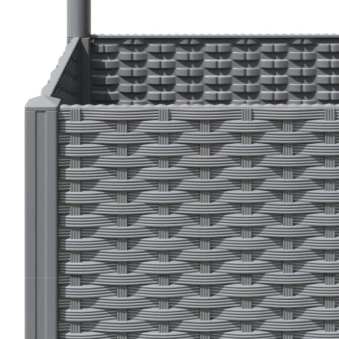 Vidaxl Pflanzkübel mit Rankgitter 120x40x136 cm - Grau - bis zu 34% Rabatt