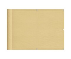Vidaxl Balkonsichtschutz 75x700 cm Sand - 31% Rabatt