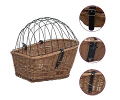 Vidaxl Weiden-Fahrradkorb für Gepäckträger, 55x31x36 cm - 65% Rabatt