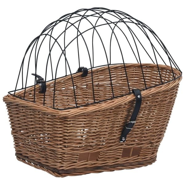 Vidaxl Fahrradkorb Weidengeflecht mit Gitter - Vintage-Stil - bis zu 34% sparen