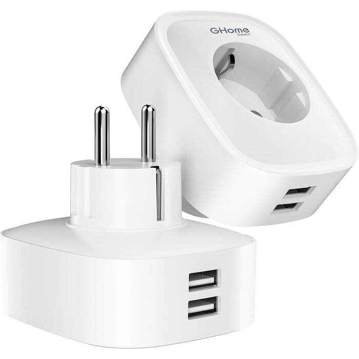 2x WLAN-Steckdose mit USB & Energiemessung - Smart Home - bis zu 31% Rabatt