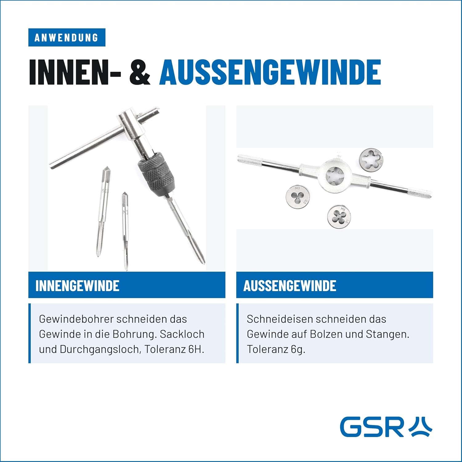 40-tlg. Gewindeschneidsatz M3-M12 & BSP 1/8 Zoll - Sparen Sie bis zu 33%