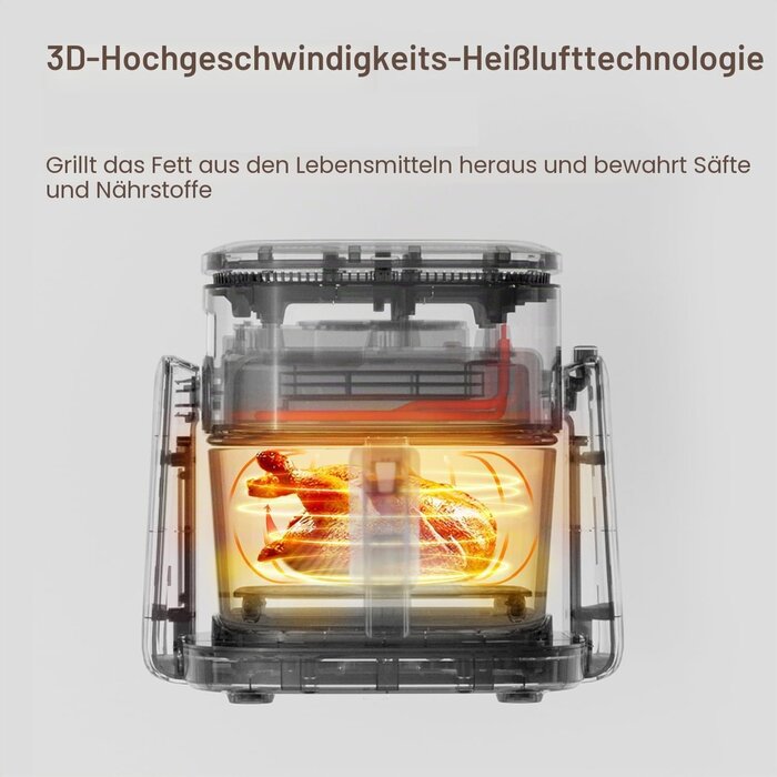 2-in-1 Heißluftfritteuse 4L, Grill & Touch, Beige - bis zu 34% Rabatt sparen