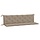 Gartenbankkissen 2er Set 180x50x7cm Taupe - Outlet bis zu 33% reduziert