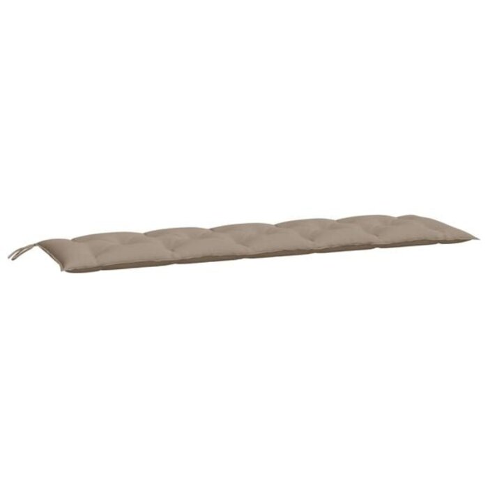 Vidaxl Gartenbankkissen 2er Set 180x50x7cm Taupe - Outlet bis zu 33% reduziert