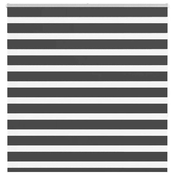 Vidaxl Doppelrollo Zebra 150x150 cm Schwarz - Stufenloses Lichtdesign bis zu 33% sparen