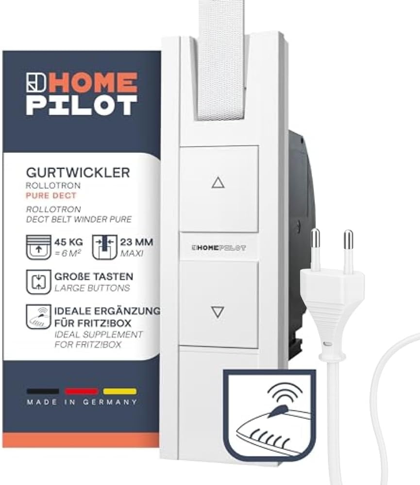 Elektrischer Rollladenwickler für 23 mm Gurt - FRITZ!Box kompatibel - bis zu 34%