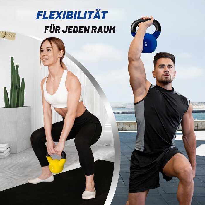 Gusseisen Kettlebell mit Neopren-Überzug - bis zu 29% Rabatt sparen