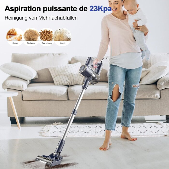Leistungsstarker 6-in-1 Stielsauger 600W - Outlet-Angebot bis zu 33% reduziert