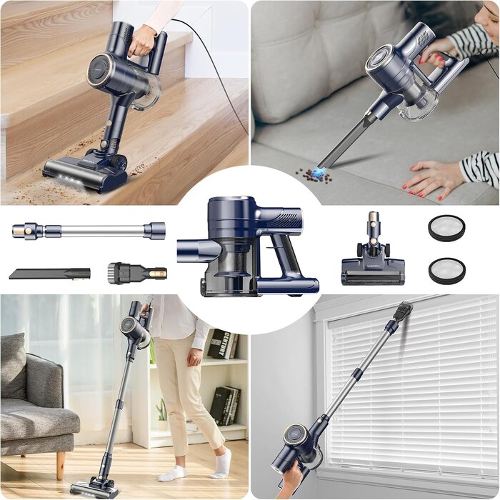 Leistungsstarker 6-in-1 Stielsauger 600W - Outlet-Angebot bis zu 33% reduziert