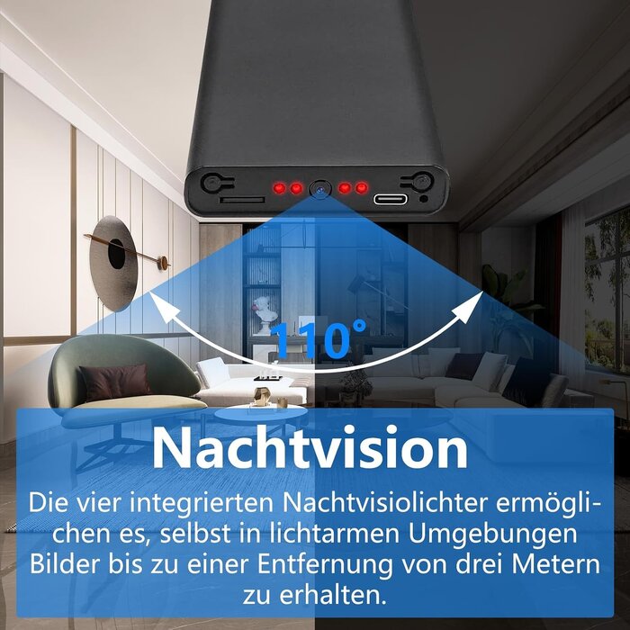 Mini Full HD Überwachungskamera mit 10.000 mAh Akku - bis zu 33% reduziert