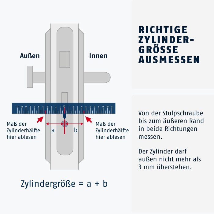 Profil-Doppelzylinder 30/30 mm inkl. 5 Wendeschlüssel - bis zu 32% günstiger
