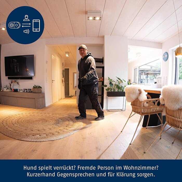 WLAN-Innenkamera mit 180°-Sichtfeld & Privatsphäre-Modus - bis zu 34% sparen