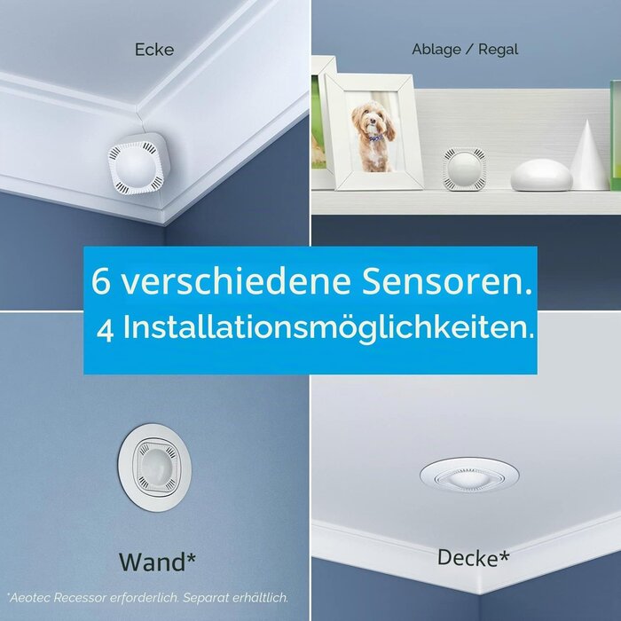 6-in-1 Multisensor für Smart Home - Z-Wave Plus V2 - bis zu 34% Rabatt