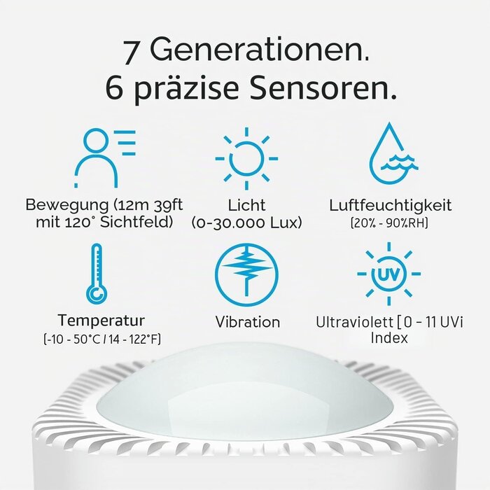 6-in-1 Multisensor für Smart Home - Z-Wave Plus V2 - bis zu 34% Rabatt