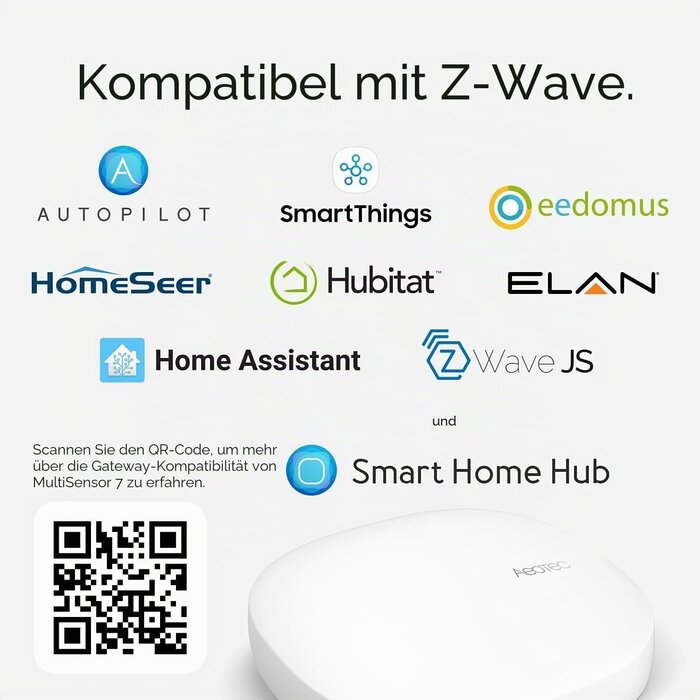 6-in-1 Multisensor für Smart Home - Z-Wave Plus V2 - bis zu 34% Rabatt