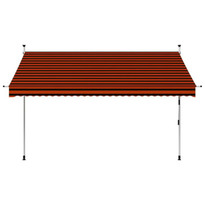 Vidaxl Manuelle Markise 300 cm, Orange/Braun - bis zu 34% sparen