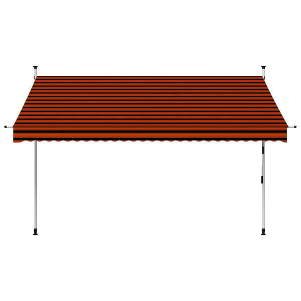 Vidaxl Manuelle Markise 300 cm, Orange/Braun - bis zu 34% sparen