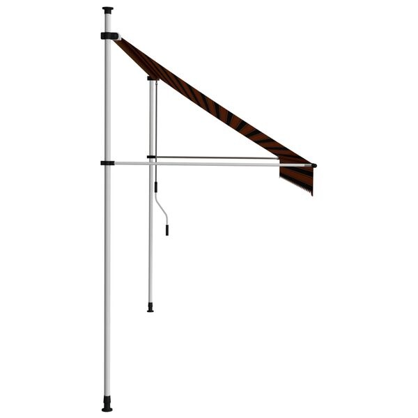 Vidaxl Manuelle Markise 300 cm, Orange/Braun - bis zu 34% sparen