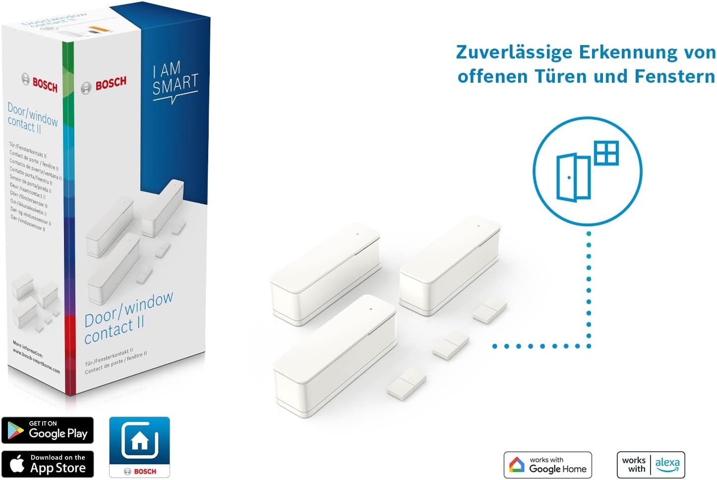 Smart Home Tür- & Fensterkontakte 3er-Set - Jetzt bis zu 34% Rabatt sichern!