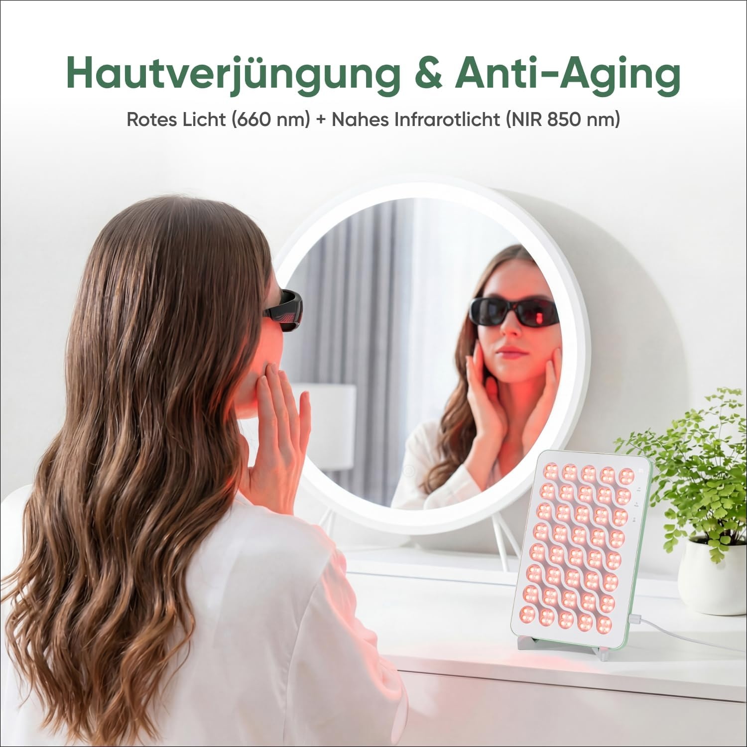 Rotlichttherapie-Panel mit 160 LEDs - Kompakt & Effektiv - bis zu 30% Rabatt