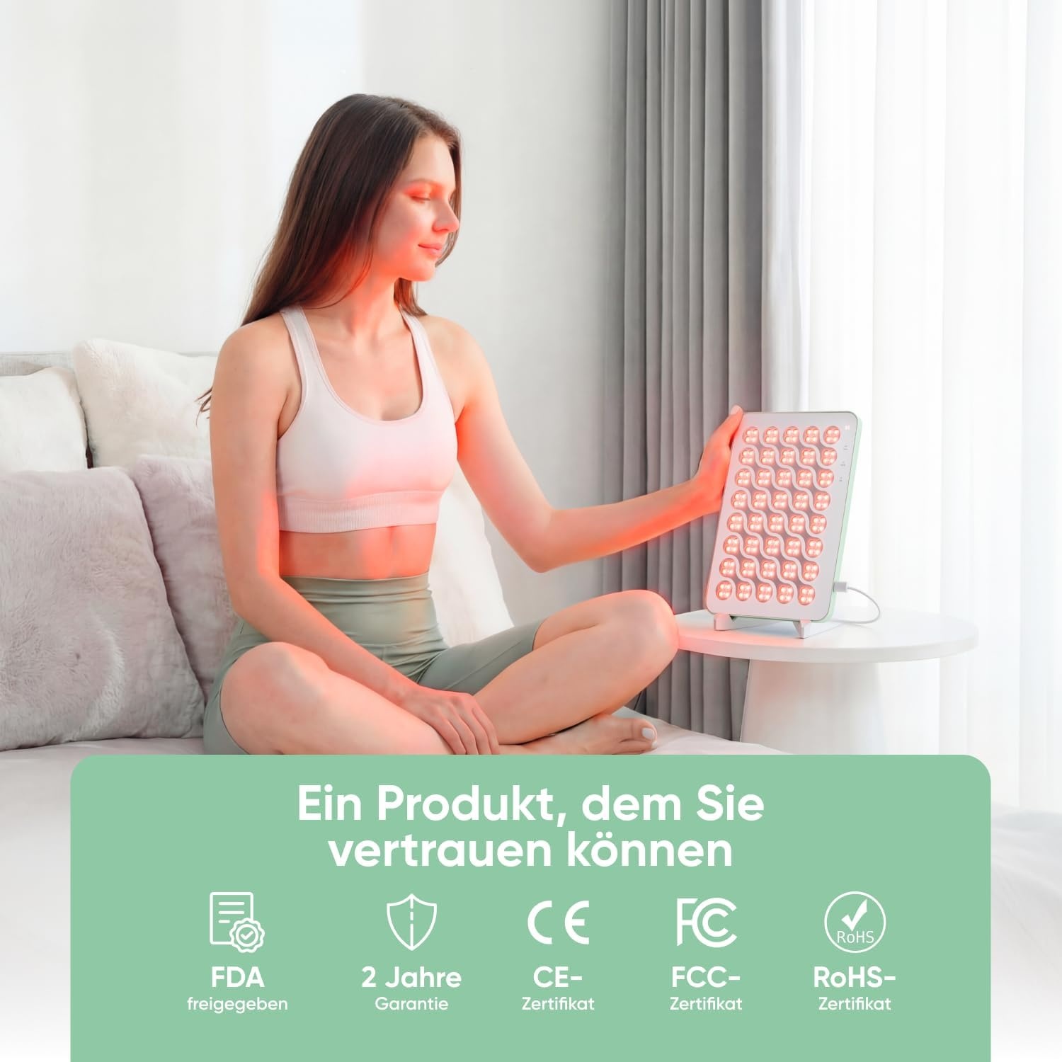 Rotlichttherapie-Panel mit 160 LEDs - Kompakt & Effektiv - bis zu 30% Rabatt