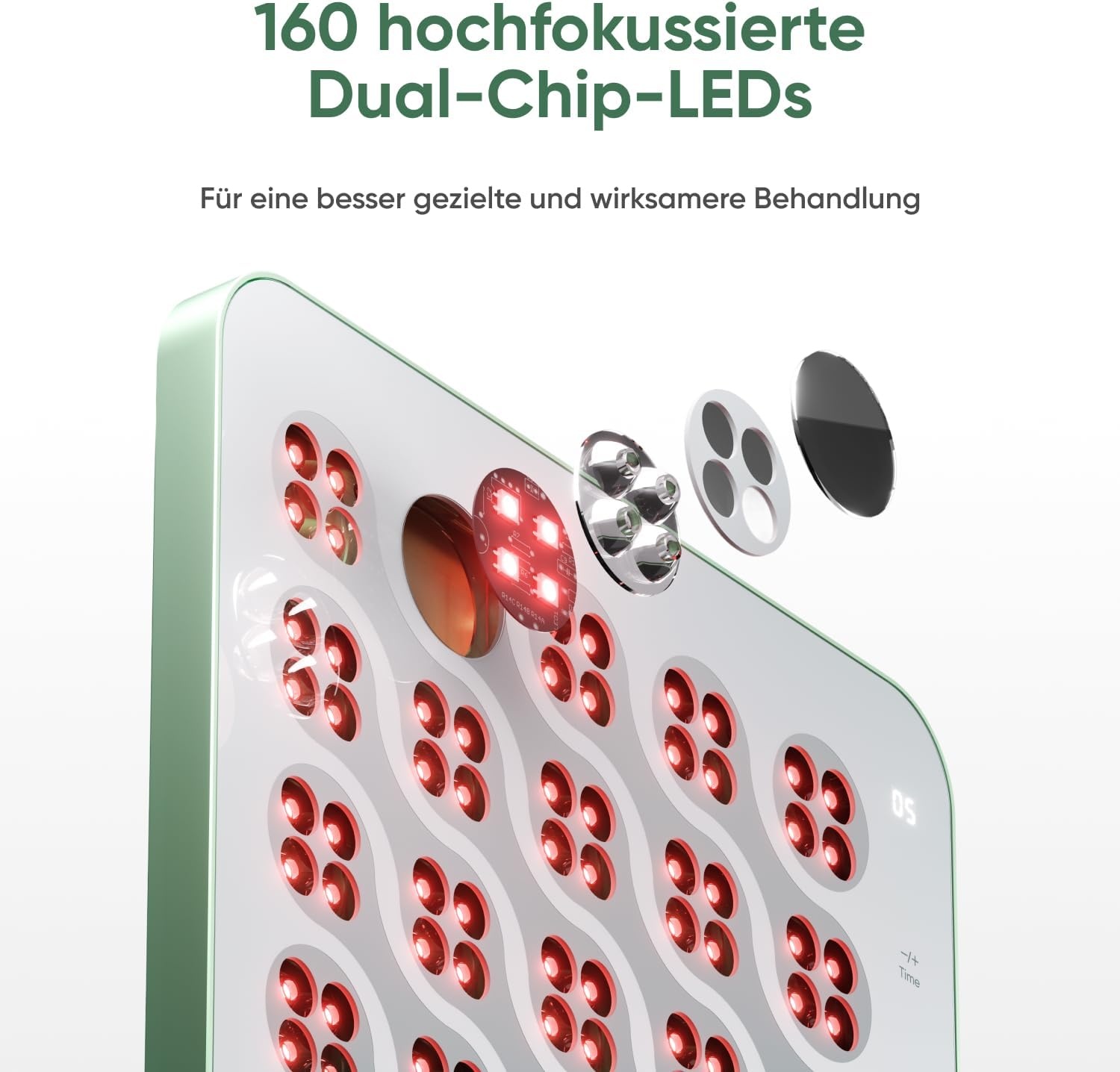 Rotlichttherapie-Panel mit 160 LEDs - Kompakt & Effektiv - bis zu 30% Rabatt