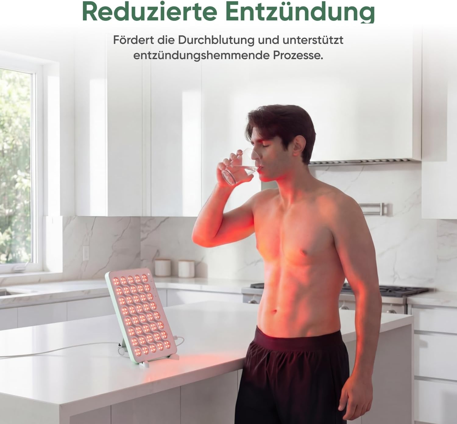 Rotlichttherapie-Panel mit 160 LEDs - Kompakt & Effektiv - bis zu 30% Rabatt