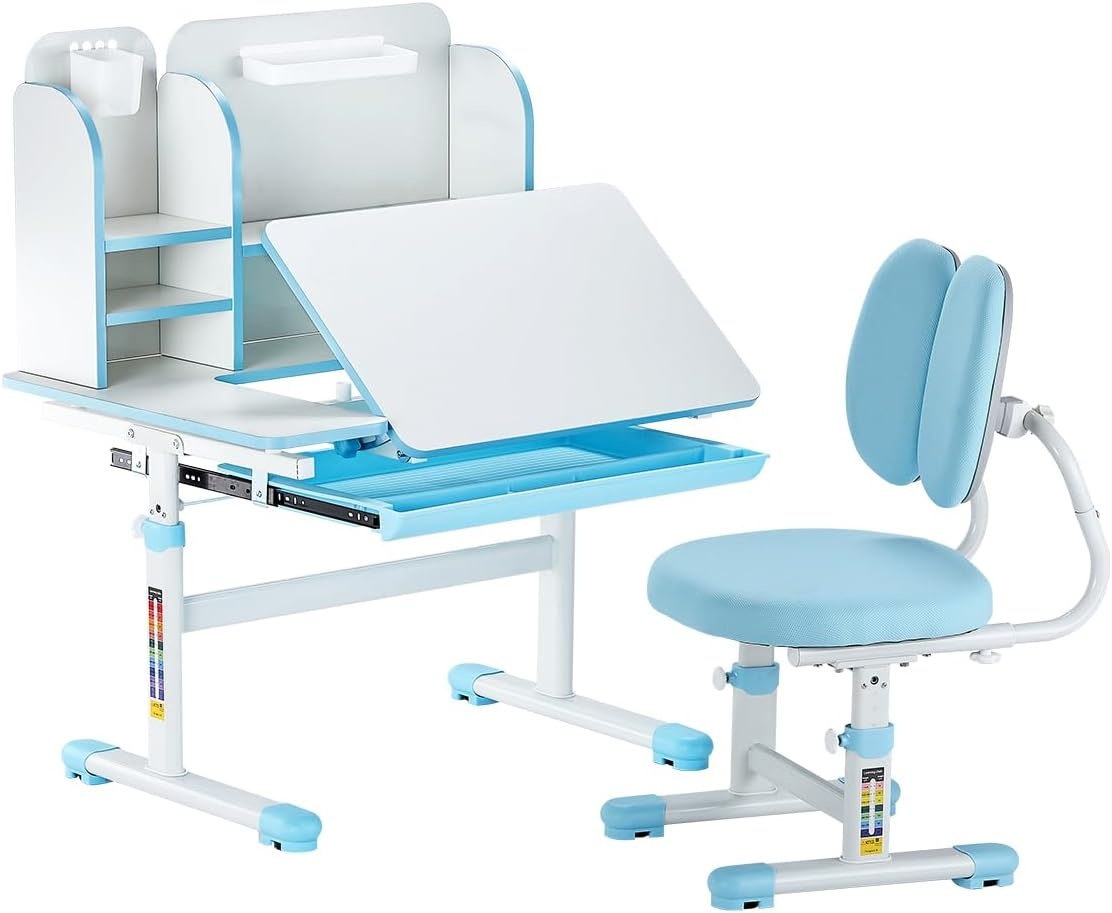 Vevor Ergonomisches Kinderschreibtisch-Set, höhenverstellbar - bis zu 35% sparen