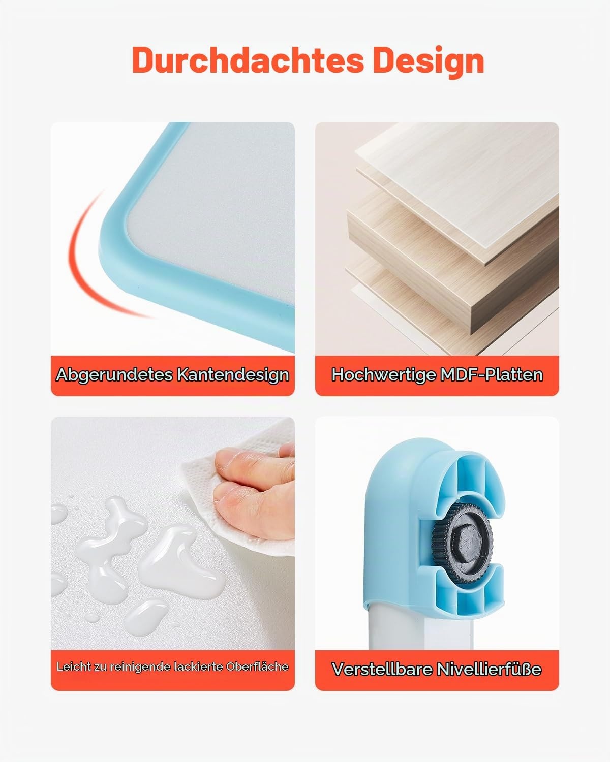 Vevor Ergonomisches Kinderschreibtisch-Set, höhenverstellbar - bis zu 35% sparen