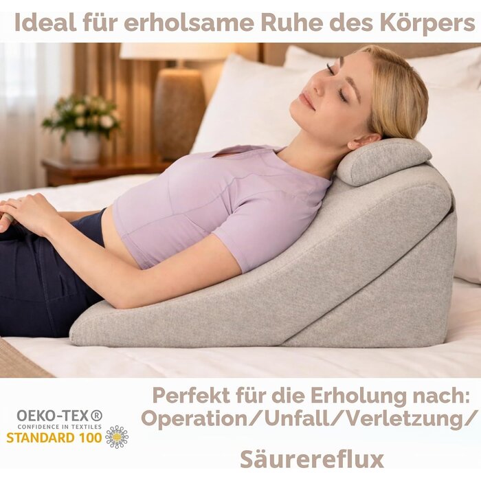 Amazon Ergonomisches Keilkissen 60x50x30 cm - Memory-Schaum - bis zu 28% reduziert