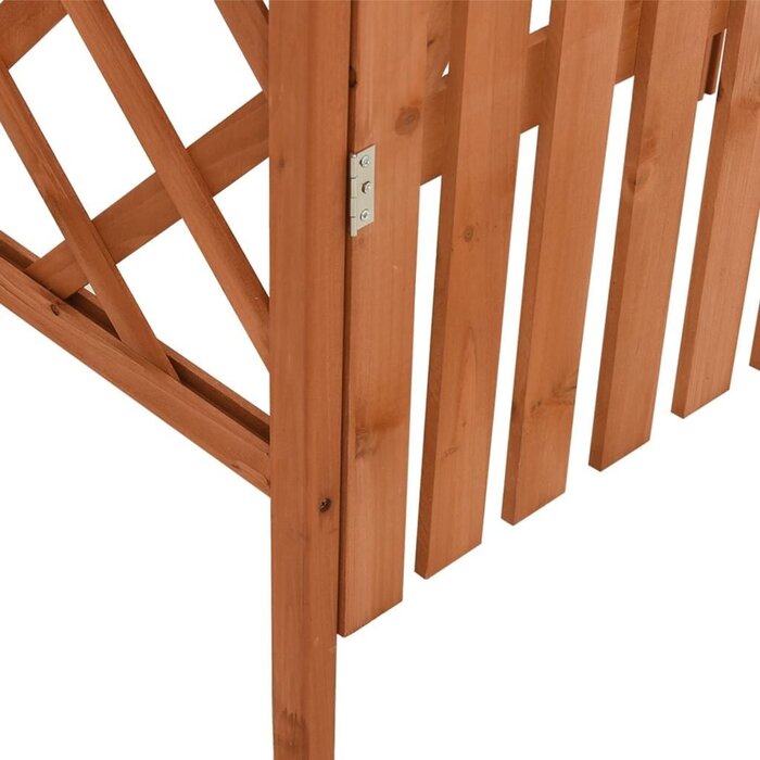 Vidaxl Pergola mit Tor aus Massivholz 116x40x204 cm - bis zu 35% sparen