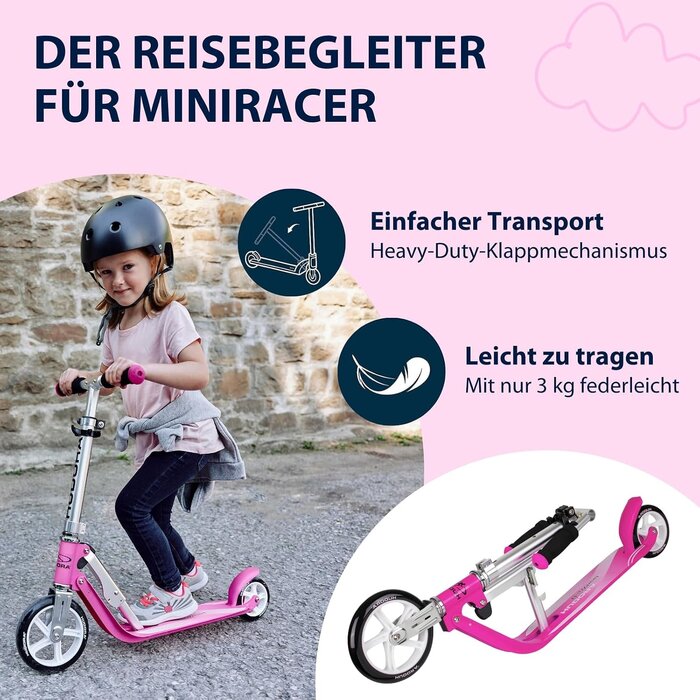 Kinderroller in Magenta, höhenverstellbar & klappbar - jetzt bis zu 34% Rabatt
