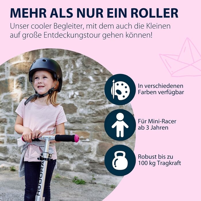 Kinderroller in Magenta, höhenverstellbar & klappbar - jetzt bis zu 34% Rabatt