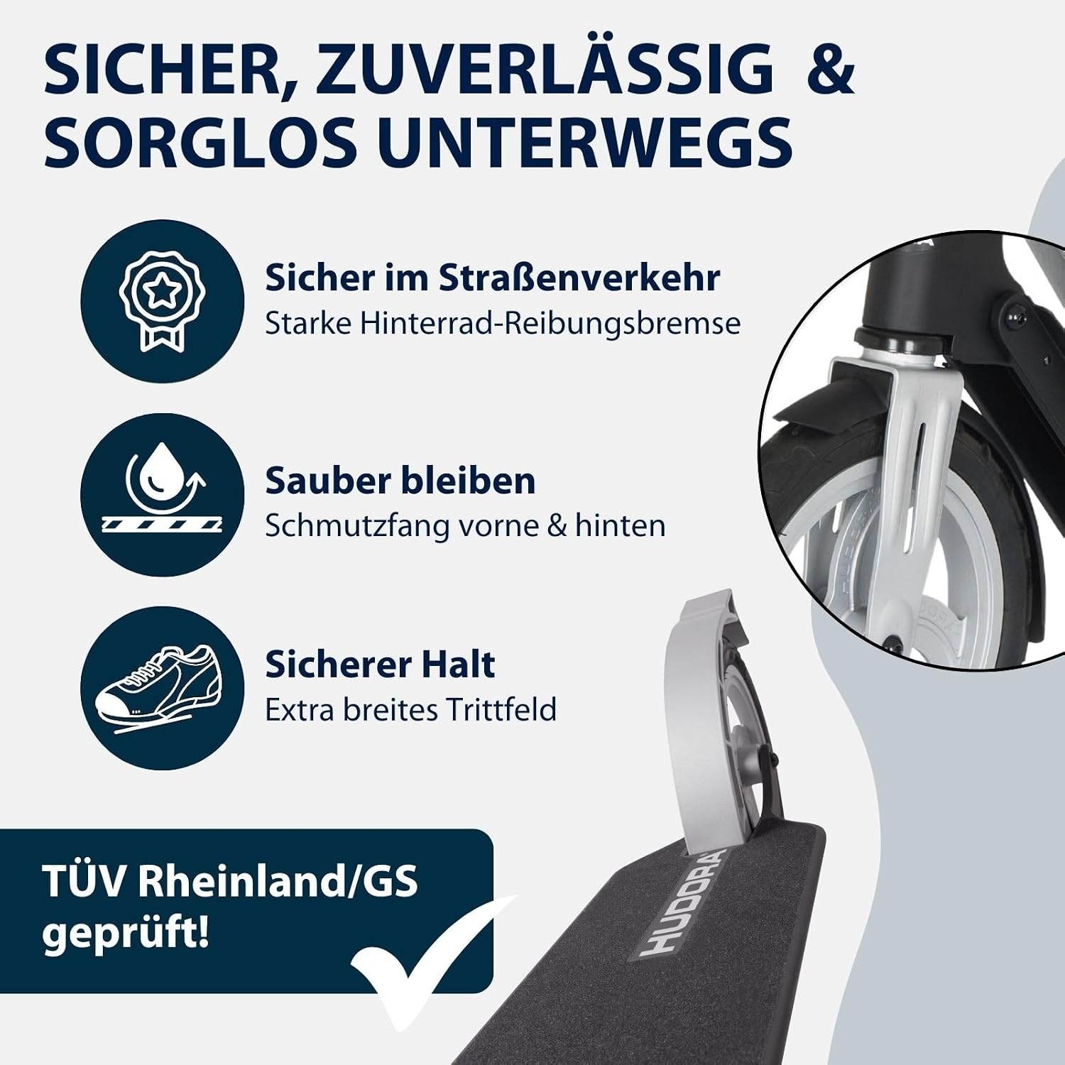 City-Scooter 230 mm mit Luftreifen - faltbar - bis zu 35% Rabatt