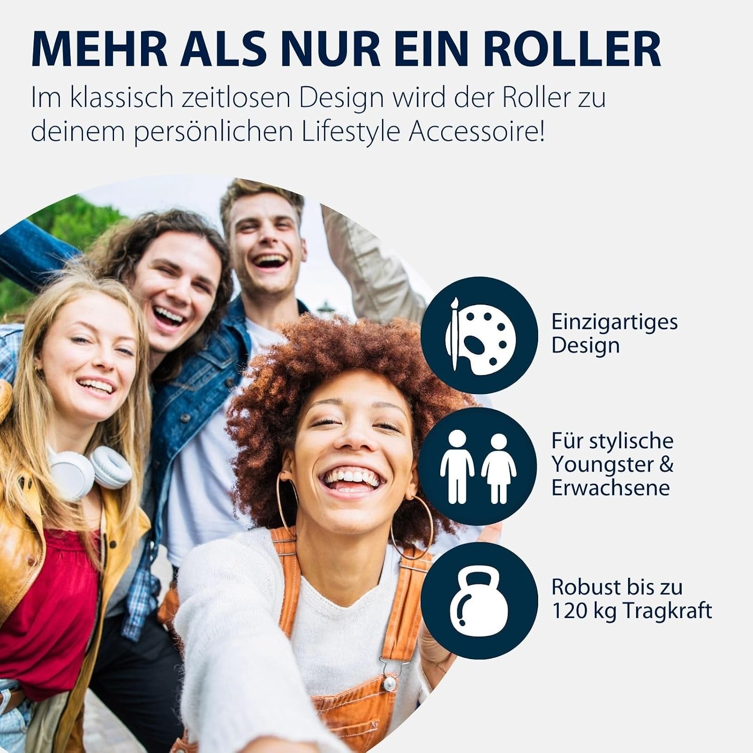 City-Scooter 230 mm mit Luftreifen - faltbar - bis zu 35% Rabatt