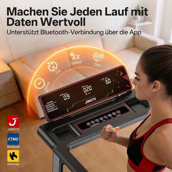 Klappbares Laufband bis 12 km/h mit 8% Steigung - Jetzt bis zu 35% sparen