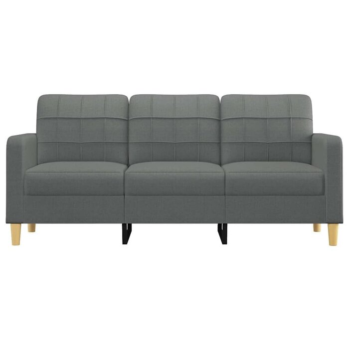 Vidaxl Modernes 3-Sitzer Sofa 180 cm Stoff Dunkelgrau - Jetzt bis zu 33% sparen