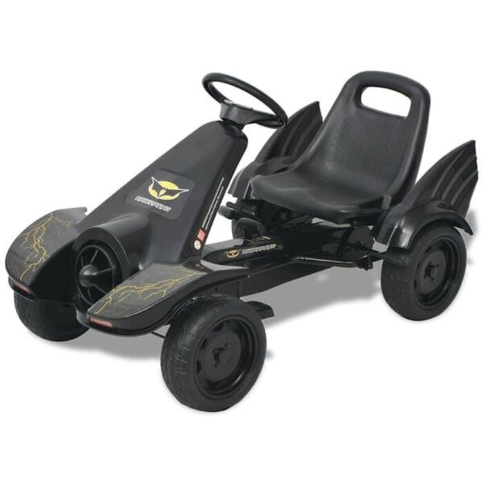 Vidaxl Go-Kart für Kinder mit verstellbarem Sitz - Schwarz - Bis zu 30% Rabatt