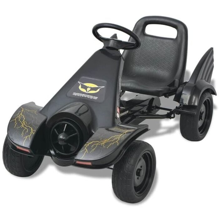 Vidaxl Go-Kart für Kinder mit verstellbarem Sitz - Schwarz - Bis zu 30% Rabatt