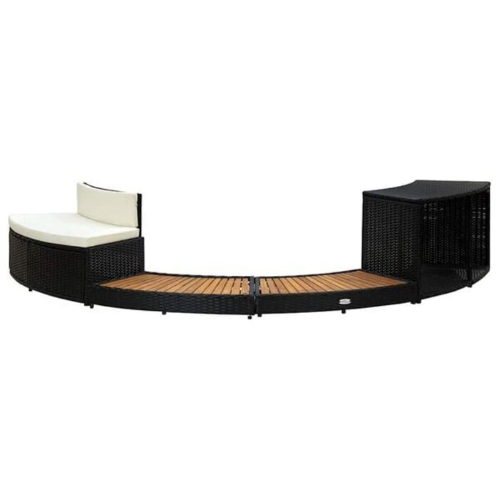 Vidaxl Whirlpool-Umrandung Poly-Rattan & Akazie - Jetzt bis zu 35% Rabatt sichern