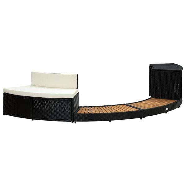 Vidaxl Whirlpool-Umrandung Poly-Rattan & Akazie - Jetzt bis zu 35% Rabatt sichern