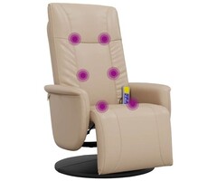 Vidaxl Massagesessel Cappuccino verstellbar - 53% Rabatt