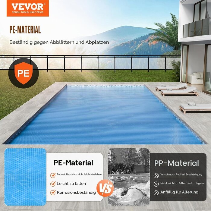 Solar-Poolabdeckung 11,0 x 5,49 m - Rechteckig - Outlet bis zu 35% Rabatt