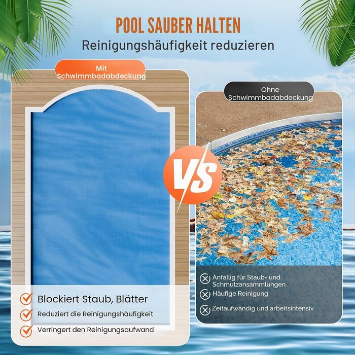 Solar-Poolabdeckung 11,0 x 5,49 m - Rechteckig - Outlet bis zu 35% Rabatt