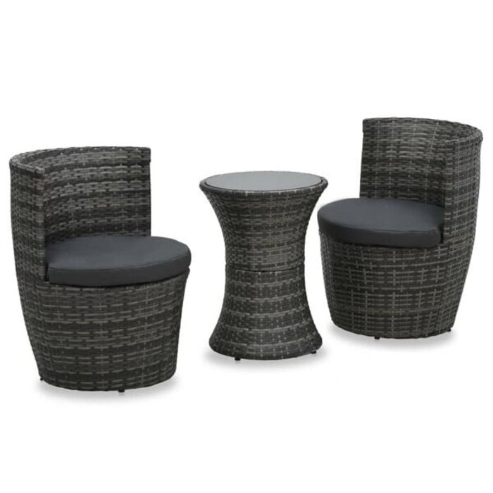 Vidaxl 3-tlg. Bistro-Set aus Rattan - Jetzt bis zu 35% Rabatt sichern