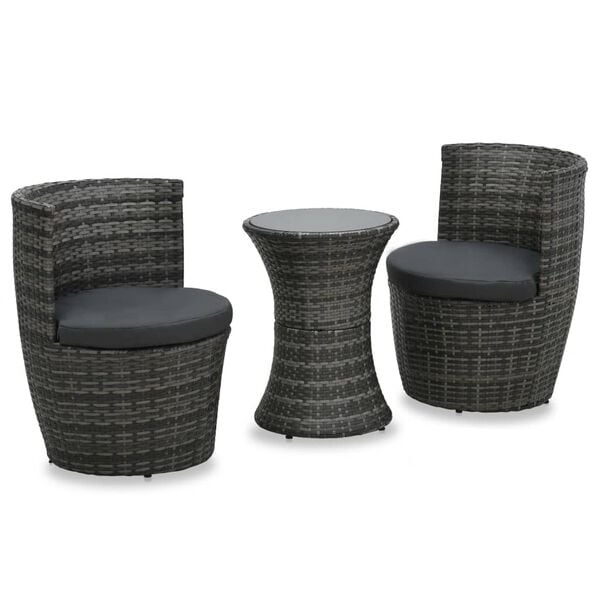 Vidaxl 3-tlg. Bistro-Set aus Rattan - Jetzt bis zu 35% Rabatt sichern