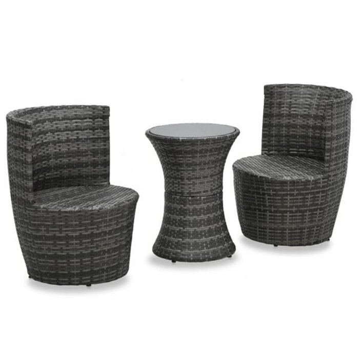 Vidaxl 3-tlg. Bistro-Set aus Rattan - Jetzt bis zu 35% Rabatt sichern