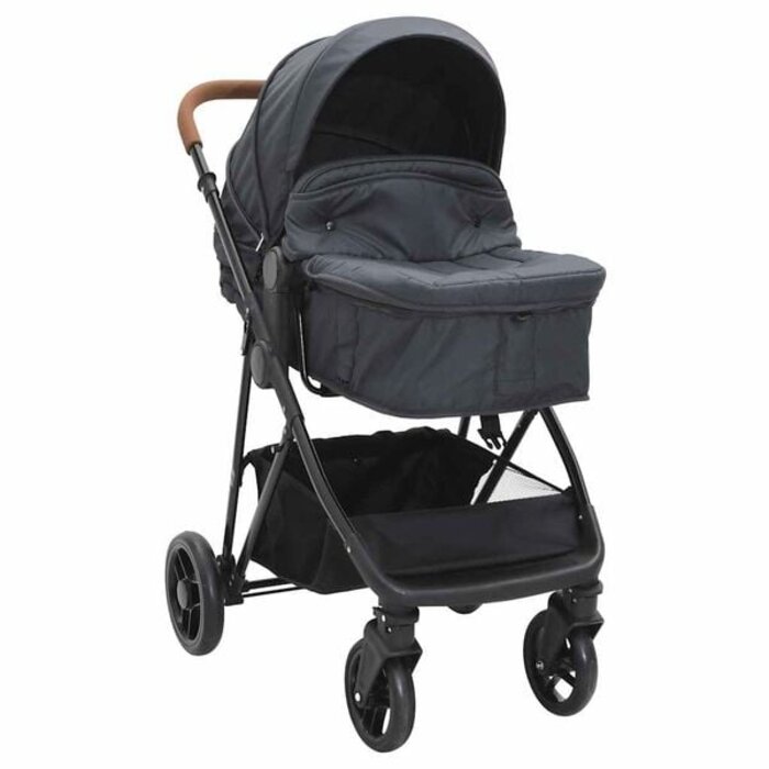 Vidaxl 2-in-1 Kinderwagen & Buggy - Anthrazit - bis zu 35% Rabatt